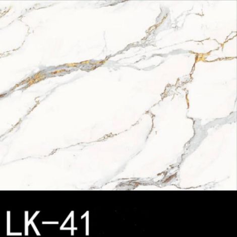 TrAdE Shop Traesio - Pannello Adesivo Effetto Marmo Bianco Venato Oro 120x300 Cm Pareti Paraschizzi Stanza -