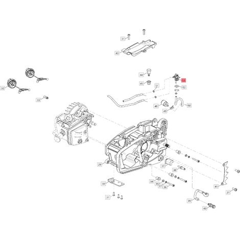 Giunzione tubo carburante BLUEBIRD per motosega CSP 280T - CSP 280TC CSP280T-53