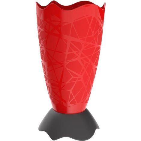 Porte-parapluie - Drop - 27,5 x 54,5 cm - Rouge/Noir - Livraison gratuite