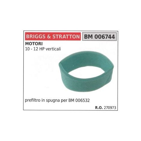 Luftvorfilter BRIGGS&STRATTON Rasenmäher 10 12 PS VERTICAL