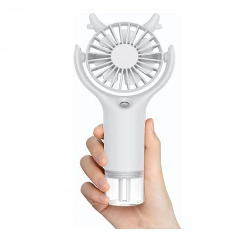 Ventilateur Portable à Main avec Humidification, Silencieux et Rechargeable USB, 3 Vitesses pour Bureau & Voyage