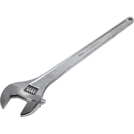 Faithfull Chrome Adjustable Spanner 600mm 24in Capacity 62mm FAIAS600MC (1/2)