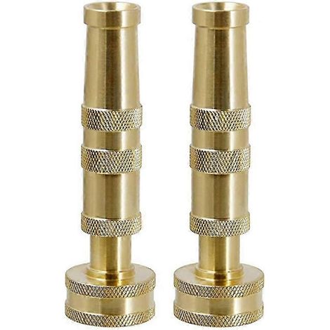 LM Twinkle Star Heavy-Duty Brass Adjustable Twist Hose Nozzle, 2 Pack, TWIS3432 OFC (1/5)