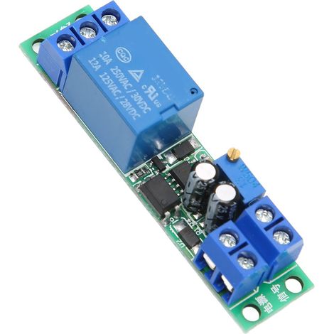 Module relais temporisé 0-25 s, carte de commutation à temporisation réglable, accessoire 12 V CC pour véhicule domestique (1/5)