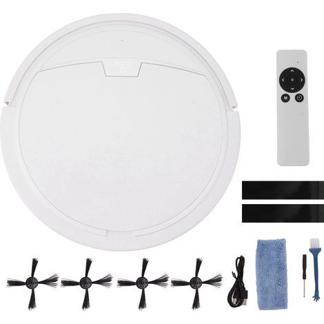 Ultra-Thin Automatic Smart Robot Vacuum Cleaner 32 x 32 cm White without Water Tank (1/5)