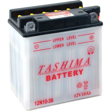 Batterie Plomb Tashima 12v, 10a. L: 135, L: 90, H:145mm, + à Droite. (livrée Sans Acide Séparé). - Batterie à Mettre En Acide Av