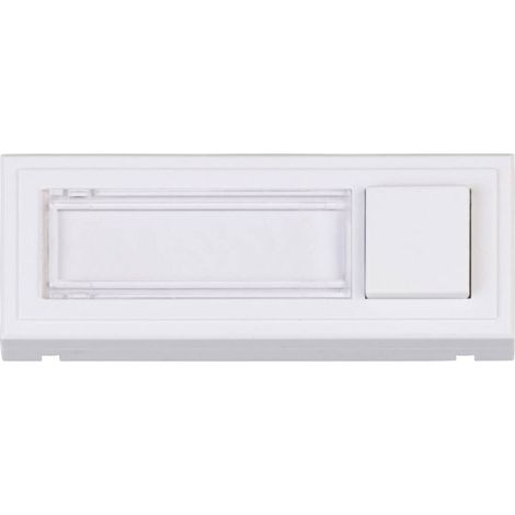 PLAQUE DE SONNETTE 1 PRISE HEIDEMANN 70519 BLANC PUR 24 V/1 A (1/3)