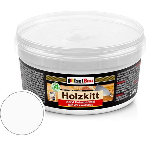 Holzkitt Spachtelmasse Holzspachtelmasse Innen Außen 250g Weiss ( Nr. 1 ) (1/5)