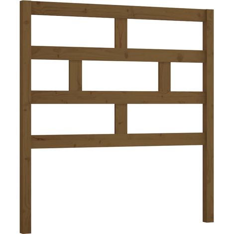 Maison Exclusive - Testiera per Letto ambra 81x4x100 cm in Legno Massello di Pino