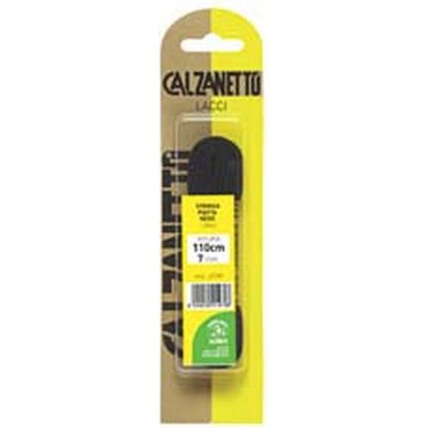 6BL LACCIO SCARPA PIATTO NERO CM.110 - in blister da 1 paio