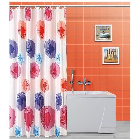 Feridras Tenda Doccia Multicolore Con Ganci In Polyestere 120X200Cm (1/3)