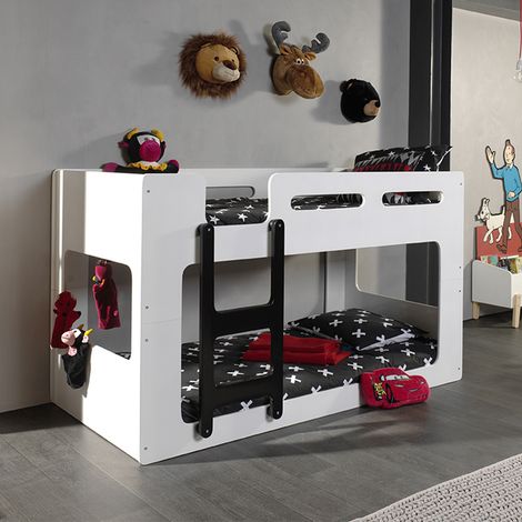 Litera 90x200 Somier Incluido Vipack Luca - Blanco