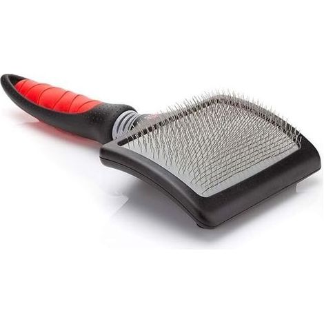 Brosse Carde Progroom Très Grande pour Chien Longueur totale 19cm, longueur du peigne 12cm, largeur 9cm (1/5)