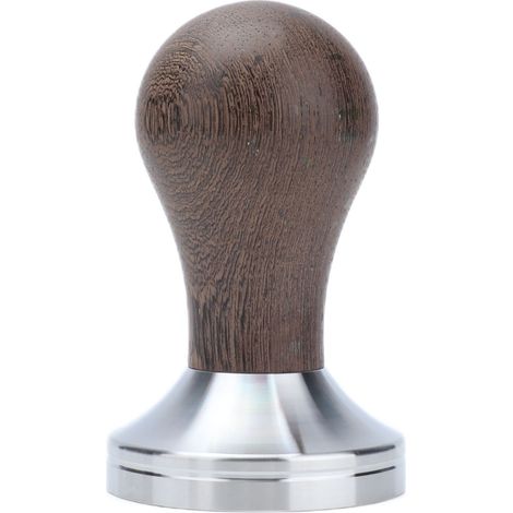 Tampon à Café 53mm en Acier Inoxydable avec Manche en Bois - Accessoire Presse à Café