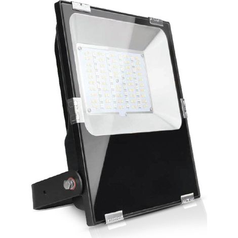 Projecteur Extérieur LED Noir 230V 100W RGBCCT IP65 Miidex Lighting® (1/4)