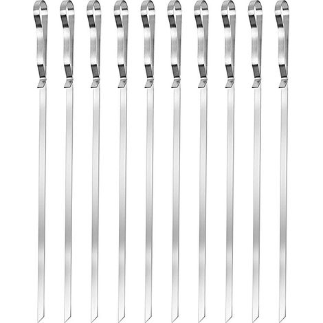 Hähnchenflügelhalter, 10 Stück, Flügelschienen zum Grillen von Hähnchenflügeln, Grillgabel, Flügelschienen zum Grillen von Hähnchenflügeln, geeignet für den Außenbereich (1/3)