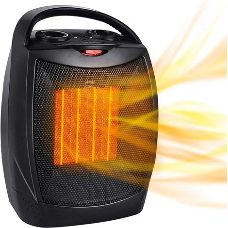 Chauffage soufflant en céramique, économie d'énergie, chauffage électrique, protection contre la surchauffe, 3 modes de chauffage pour la maison et l
