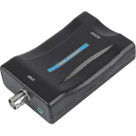 Adaptateur coaxial vers HDMI (convertisseur BNC vers HDMI), adapté aux antennes TV, aux adaptateurs vidéo d'affichage haute définition 1080p/720p et aux moniteurs de surveillance. (1/5)