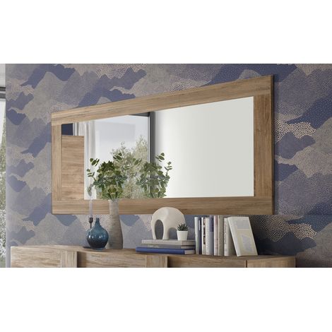 Miroir rectangulaire de salle à manger chêne mercure Uranus (1/4)
