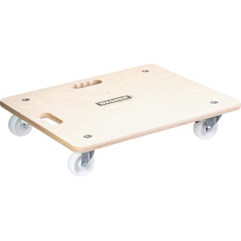 WAGNER Carrello da trasporto MM 1116 I 59 x 49 cm I 2 maniglie di trasporto - per carichi pesanti e mobili I portata 250 kg I molto mobile I certificato FSC® - 20111601 (1/4)
