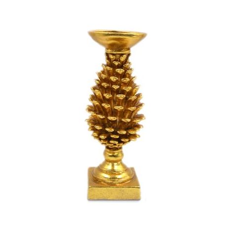 Pomo Decorativo Casa in Resina Alto Colore Oro 26 cm (1/2)