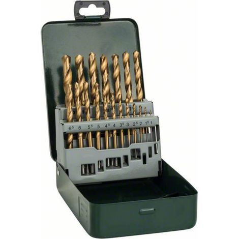 Bosch Accessories 2607019437 Promoline HSS Jeu de forets pour le métal 19 pièces 1 mm, 1.5 mm, 2 mm, 2.5 mm, 3 mm, 3.5 (1/5)