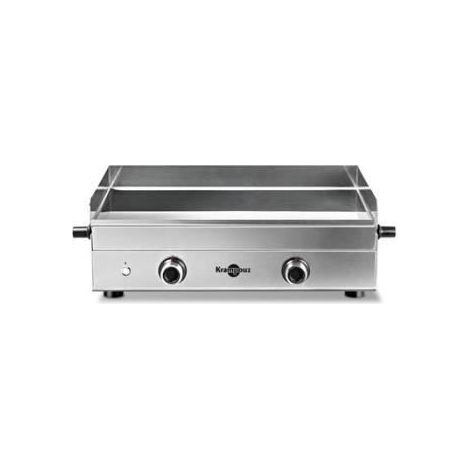 Piastra a gas - KRAMPOUZ - Design Double PFDS2MA KR - 4000 W - Inox - 2 bruciatori