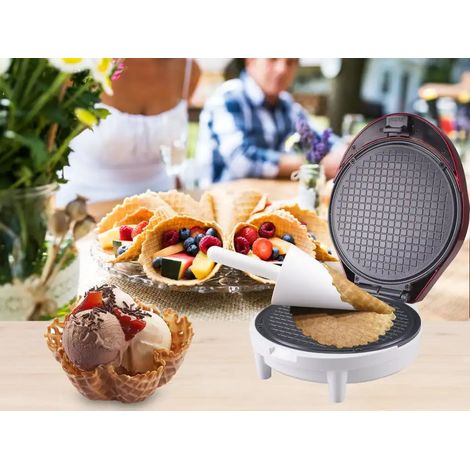 BEPER P101CUD001 Piastra per Coni Gelato con Doppia Piastra Antiaderente - Piastra Cialde Gelato per Cono Gelato (1/5)