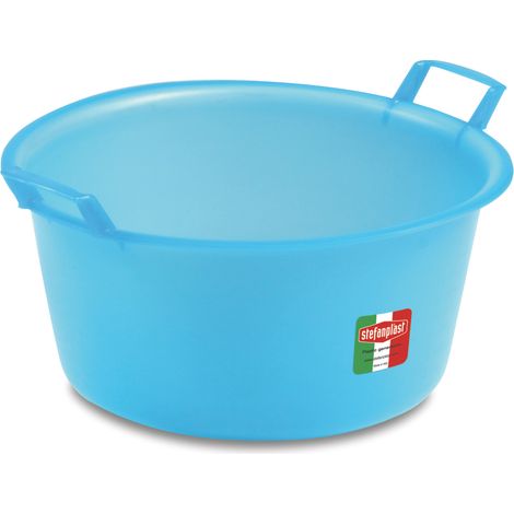 Stefanplast BACINELLA TONDA AZZURRA  lt. 10 - Ø cm. 35x15 h