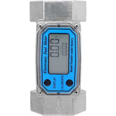 Mini-Digital-Turbinen-Durchflussmesser für Dieselkraftstoff, 15–120 l, 1,5 Zoll NPT, blau (1/5)