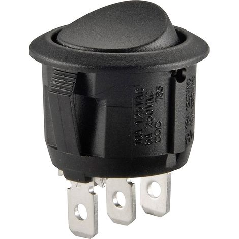 TRU COMPONENTS 700169 Interrupteur à bascule R13-112C B/B 250 V/AC 6 A 1 x On/On à accrochage 1 pc(s