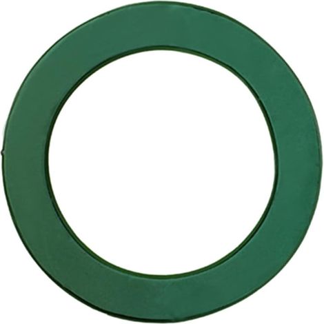 Porta-anelli a corona in plastica verde per decorazione auto (1/5)
