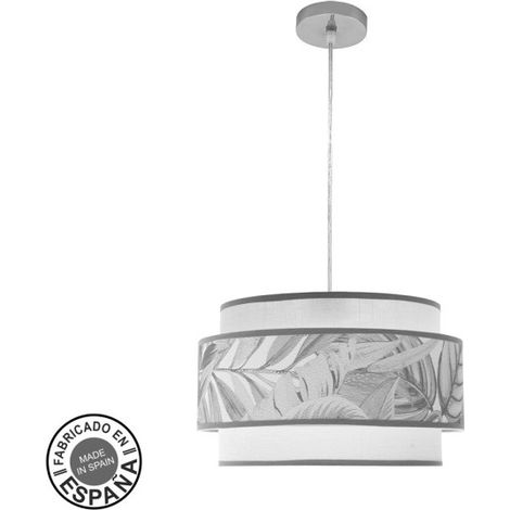 Ciondolo 3p Camerun 1xe27 Cromo/bianco/grigio Regx40x40 Cm