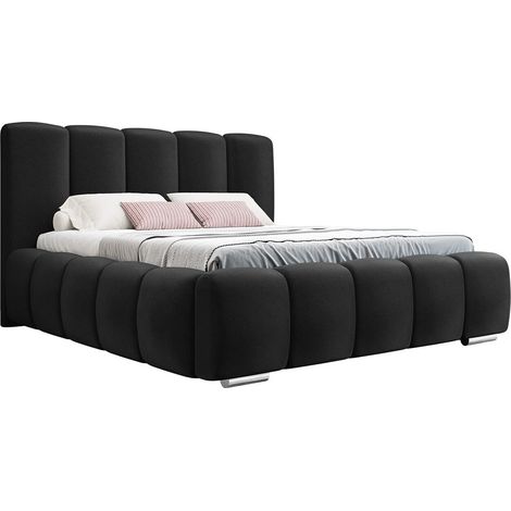 Lit TrendyNest 106, Kronos 07, Double, 160x200, Tapisserie, Sommier à lattes, 180x222x112cm