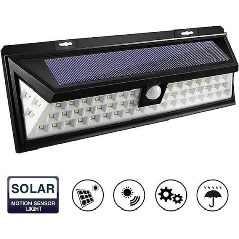 Applique solaire extérieure - TD 54 LED - Détecteur de mouvement - Étanche - Large angle (1/4)