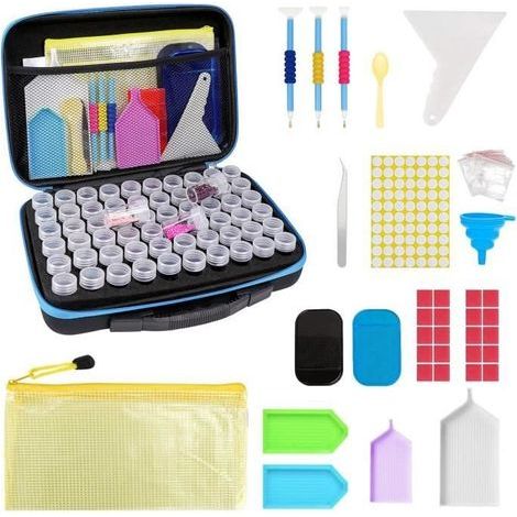 Storage Box - Diamond Painting - 60 Compartments - Nylon - Unisex - Adult (1/4)