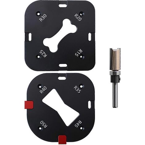 Gabarits de menuiserie pour gabarit de rayon d'angle de table de défonceuse (1/5)