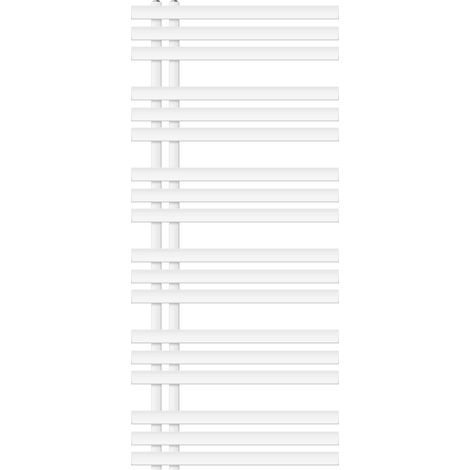 ECD Germany Iron EM Design Badheizkörper - 600 x 1400 mm - Weiß - Designheizkörper Paneelheizkörper Heizkörper Handtuchwärmer Handtuchtrockner Heizung Radiator