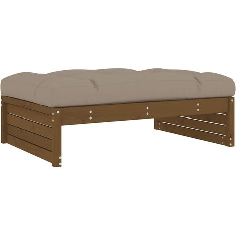 Maison Exclusive - Gartenhocker Honigbraun 120x80 cm Massivholz K (1/5)