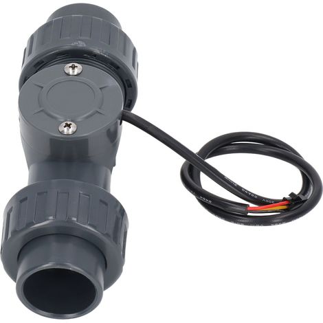 Débitmètre Capteur de Débit d'Eau Compteur de Fluide Interrupteur Résistant aux Acides et Alcalis DN25 Câble 50cm (1/5)