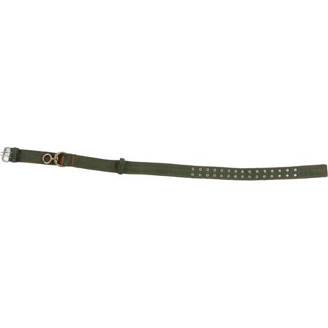 ACOGEDO Collier de Chèvre, Collier de Veau en Toile à 4 Couches avec 2 Rangées Boucle en Métal Fournitures de Chèvre (M) (1/5)