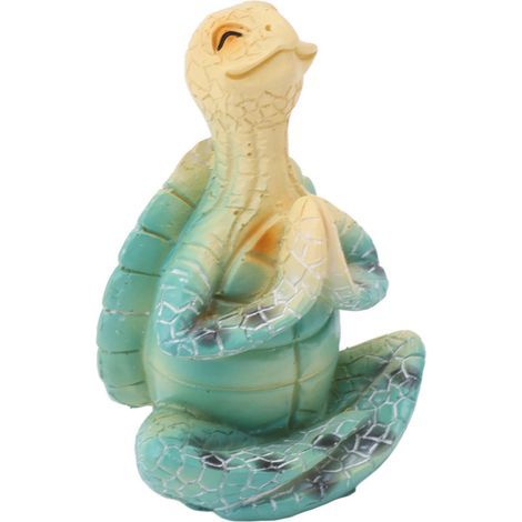 Meeresschildkrötenfigur aus Kunstharz für Yoga, Sommer- und Frühlingsdekoration für den Garten. (1/5)