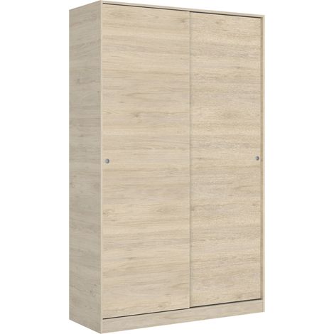 DEKIT - Armario 2 puertas corredera Plus 120 color Natural 204x120x50 cm modelo SLIDE (1/10)