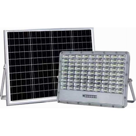 TRADE SHOP - Faro Led Pannello Solare 500w Luce Fredda Telecomando Indicatore Carica Tk08-500w - (1/5)