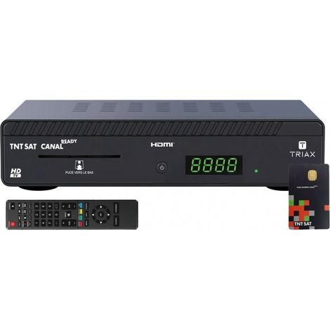 Récepteur TV Satellite HD - TRIAX - Mini - Viaccess TNTSAT - 4000 chaînes - Installation rapide (1/3)