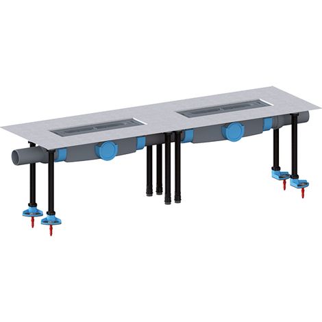 Ablaufgehäuse In Floor Duo, horizontal, 2x DN50