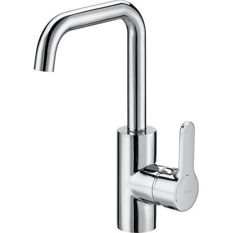 ROCA A5A4009C00 L20 Grifo Monomando Lavabo Maneta Lateral con Desagüe Automático Cromo - ref: A5A4009C00 (1/2)