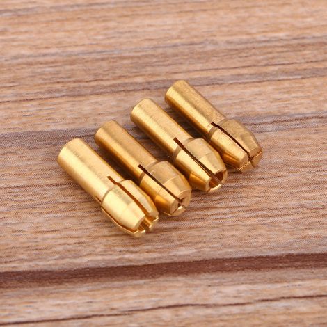 Set aus 4 Messingbits und Adaptern für Multifunktions-Rotationswerkzeuge (1/1,6/2,35/3,2 mm).