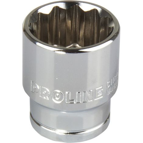 Llave de vaso de 12 puntas CV 12" 21 mm Proline colgante 1 pieza.