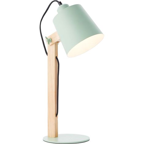 BRILLIANT lampe de table pivotante vert mat 1x A60, E27, 30W, adapté aux lampes normales (non inclus) Échelle A ++ à E Avec interrupteur à cordon (1/5)